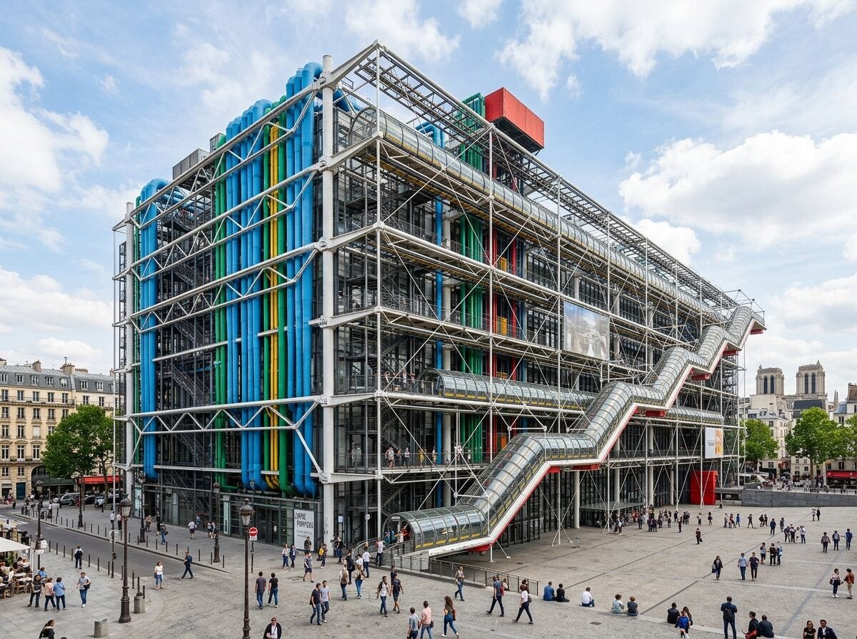 Centre Pompidou high-tech architecture Paris